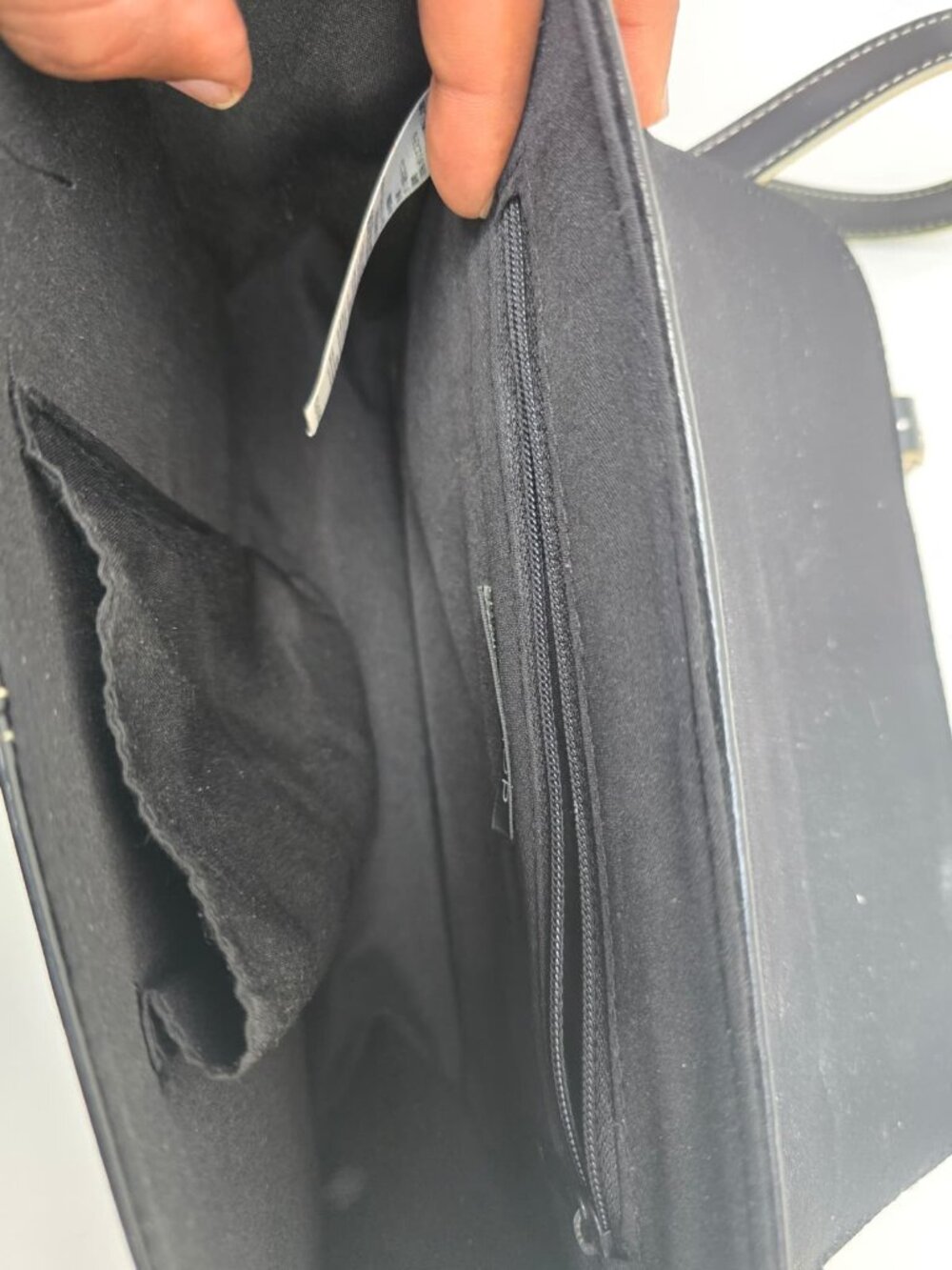 TOPSHOP Black Leather Satchel Bag – Adjustable Strap & Buckle Detail - Picture 11 of 17